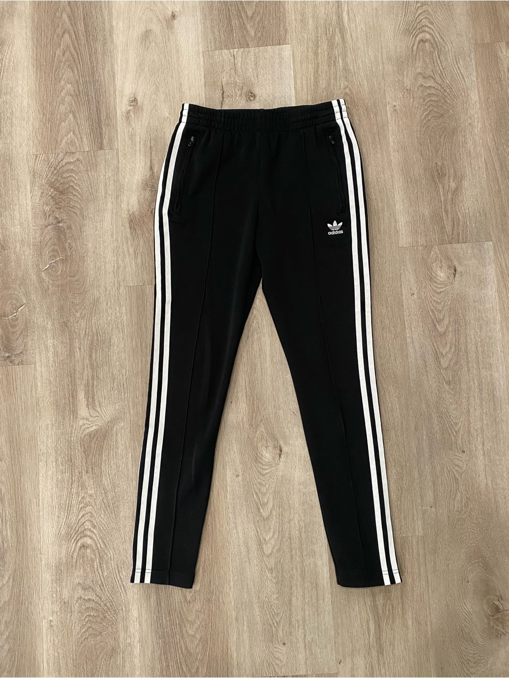 Adidas Originals Women’s Bottoms Superstar Track Pants Slim Fit in Black Size XS